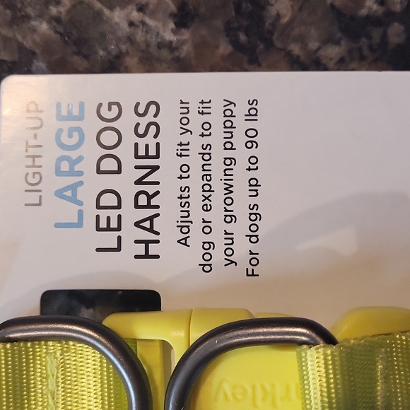 LED Rechargeable Dog Harness Light up Boots and Barkley Size Large NEW w tags - Picture 4 of 10